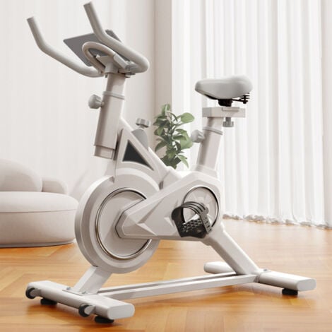 FLASIDU Heimtrainer, Spinning-Bike, intelligente Magnetsteuerung, ultraleise, 85×47×105 cm, weiß.