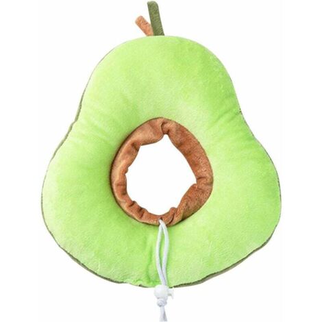 Heiqlay Elisabethanisches Halsband, Katzen-Erholungshalsband, verstellbares Schutzhalsband, weicher Rand, atmungsaktives Haustier-Schutzhalsband (1 Stück, Avocadogrün, L)