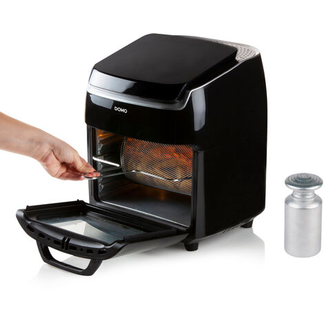 Heißluftfritteuse digital 10Ltr. Mini Backofen Rotierkorb & Salzstreuer