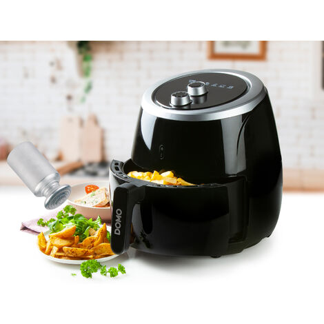 Heißluftfritteuse mit Timer ohne ÖL, XXL 5Ltr. 2000W & Salzstreuer