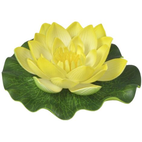Heissner künstliche Seerose gelb Ø 10 cm Blütenkopf