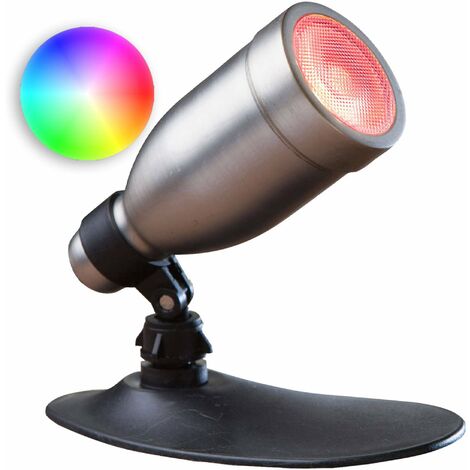 Heissner L439-00 LED Smart Light RGB Spot 9 Watt silber