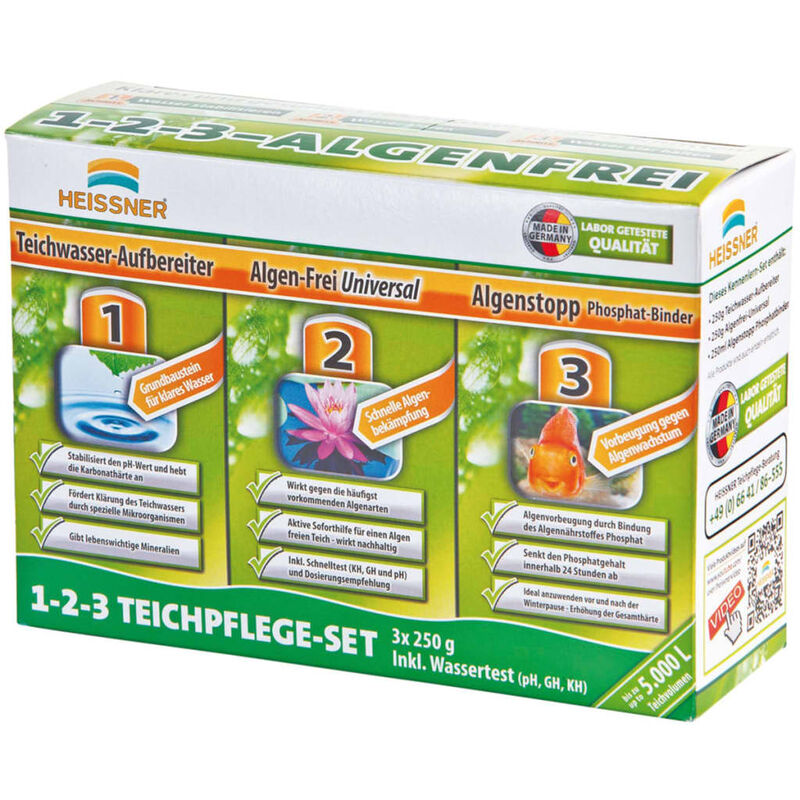 

Set de mantenimiento de estanque 3 en 1 - Heissner