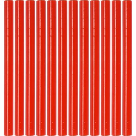 Heißschmelzkleber 7,2 x 100 mm, 12 Stück, Rot, YT-82442, Yato