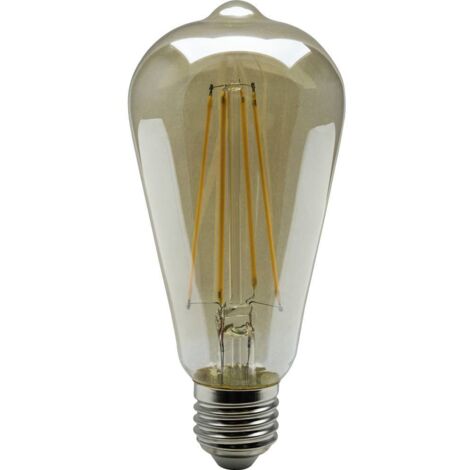Heitronic 15002 LED (monocolore) E27 Forma cilindrica 4 W = 35 W Bianco caldo (Ø x L) 64 mm x 144 mm non dimmerabile 1