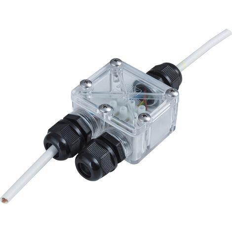 Heitronic 21041 2fach Verteiler 230V 4cm Transparent Y081571