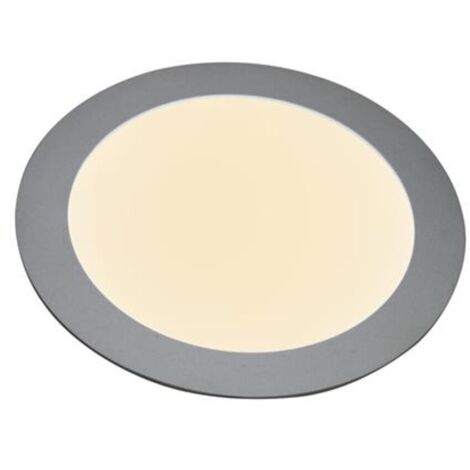 Heitronic  27636 LED-Panel   12 W Warmweiß Silber