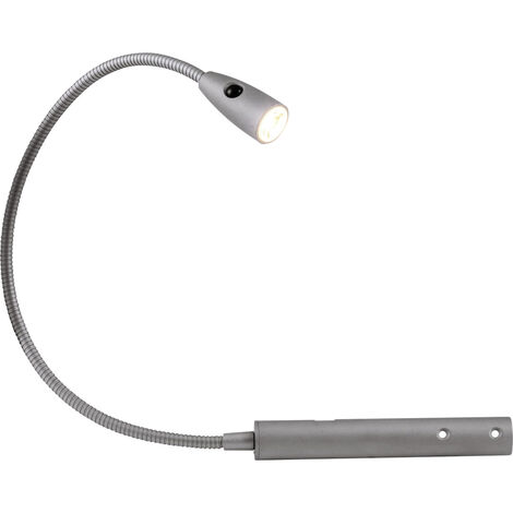 Heitronic Berta 27745 LED-Nachttischlampe LED LED fest eingebaut 1.5 W Warmweiß Silber