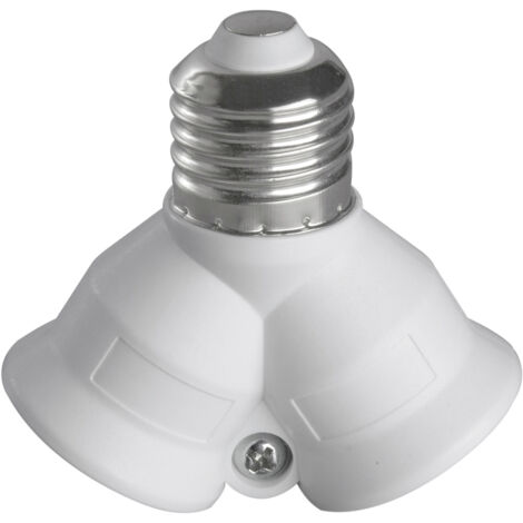 Heitronic Lampenfassung-Adapter E27 auf 2x E27 230 V 60 W