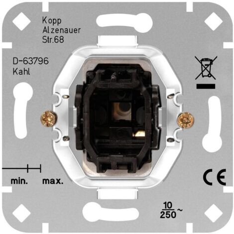 Heitronic Universalschalter HK07 (Aus/Wechselschalter) Unterputz Sockel ohne Abdeckung