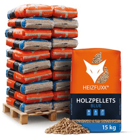 Heizfuxx Holzpellets Blue 15kg x 20 Sack 300kg