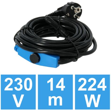 Heizkabel vorstkabel 14 m Thermostat Frostschutz