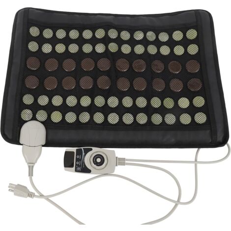 SENDERPICK Heizkissen Infrarot-Heizkissen Heizmatte Turmalin Natürliche Jade und Turmanium 23.5 x 16 Zoll 220 V Automatische Abschaltung