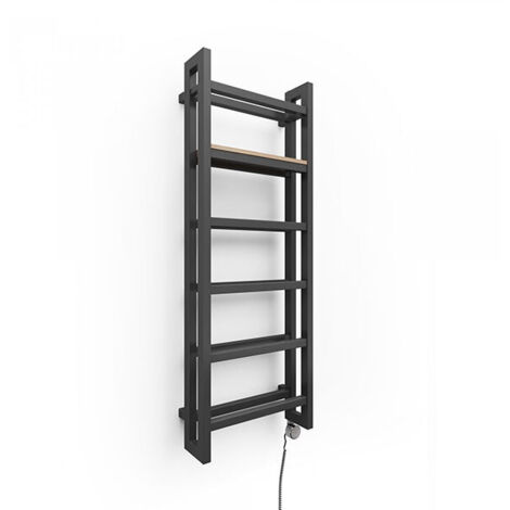 Heizkörper elektrobetrieb schwarz 1380mm Höhe 300mm Breit - 400 Watt - STA1380/300E8N