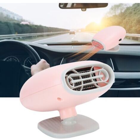 Heizlüfter 150W 12V, 360-Grad-Drehung, tragbarer Windschutzscheiben-Entfroster, Zigarettenanzünder für Auto
