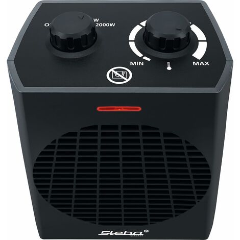 STEBA GERMANY Steba FH 504 Schwarz Heizlüfter 2000W 3 Stufen Überhitzungsschutz Thermostat