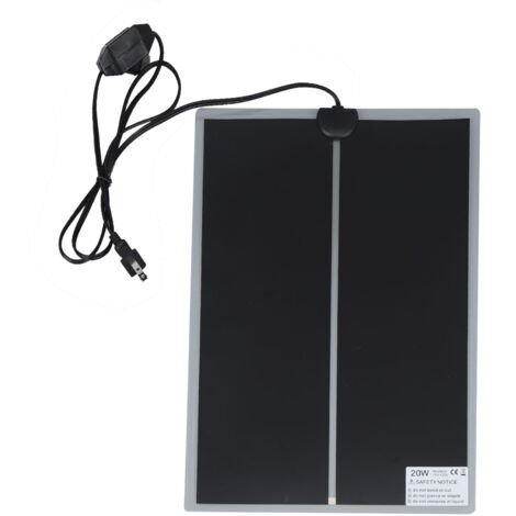 Heizmatte für Reptilien-Terrarien, schnelles Aufheizen, EU-Stecker, 100-240 V, wasserdicht, einstellbare Temperatur, zuverlässig für Wohnzimmer und Büro, 20 W.