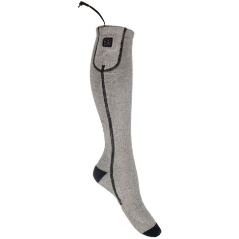 Heizsocken -Keep Warm- Style (ohne Akku): 39/42, grigio e nero