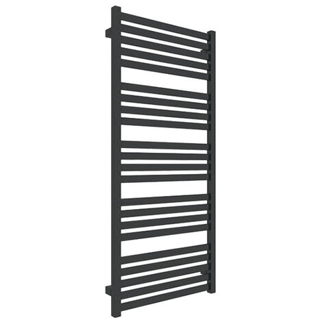 Heizungsbetrieb Handtuchheizkörper - Mattschwarz - Höhe 600mm Breite 430mm - 244 Watt - MAR600/430SXN