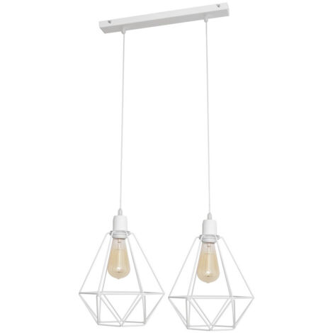Helam KARO Plafonnier Barre Droite Blanc 50cm
