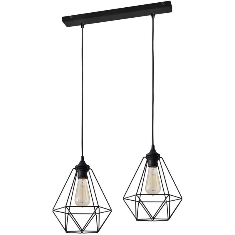 Helam - karo Plafonnier Barre Droite Noir 50cm Helam - karo Plafonnier Barre Droite Noir 50cm