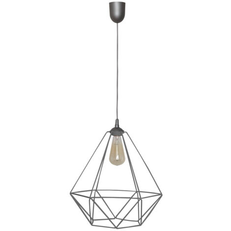 Helam KARO Plafonnier Wire Frame Gris 35cm