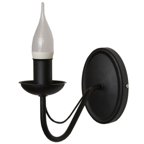 Helam MALBO Bougie Applique Noire 25cm