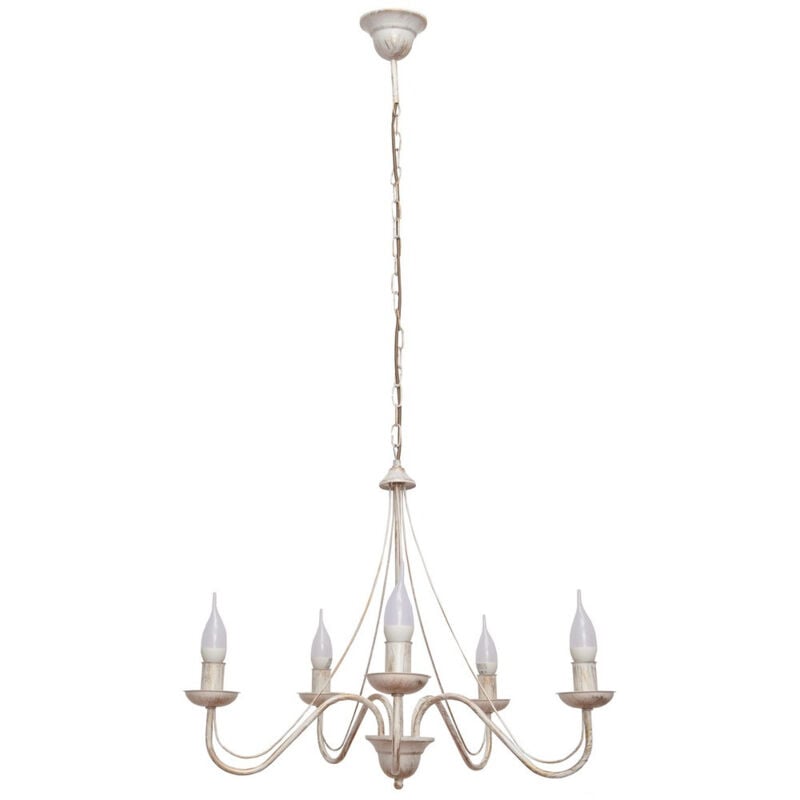 Helam Lighting - Helam malbo Plafonnier Suspendu Multi Bras Blanc, Or 60cm