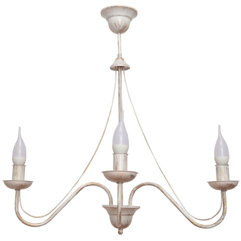 Helam - malbo Plafonnier Suspendu Multi Bras Blanc, Or 60cm