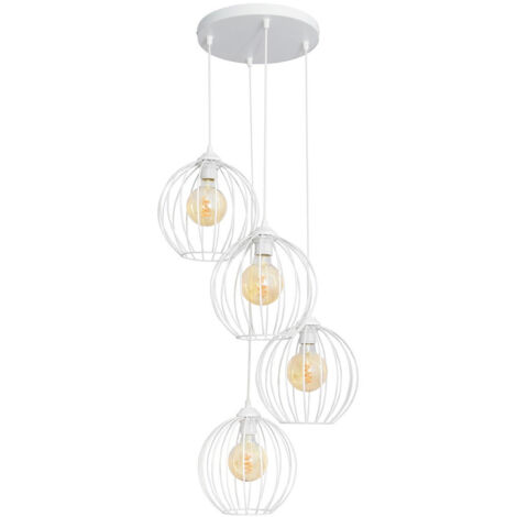 Helam MERCURE Plafonnier Suspendu Cluster Blanc 40cm