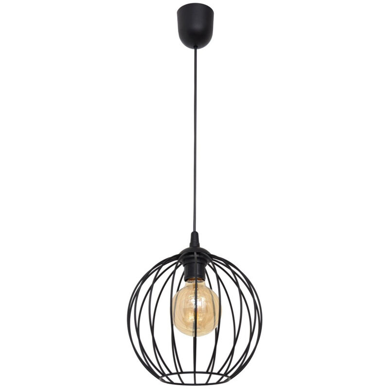 Helam - mercure Plafonnier Wire Frame Noir 24cm Helam - mercure Plafonnier Wire Frame Noir 24cm