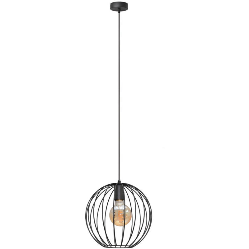 Helam - mercure Plafonnier Wire Frame Noir 30cm Helam - mercure Plafonnier Wire Frame Noir 30cm