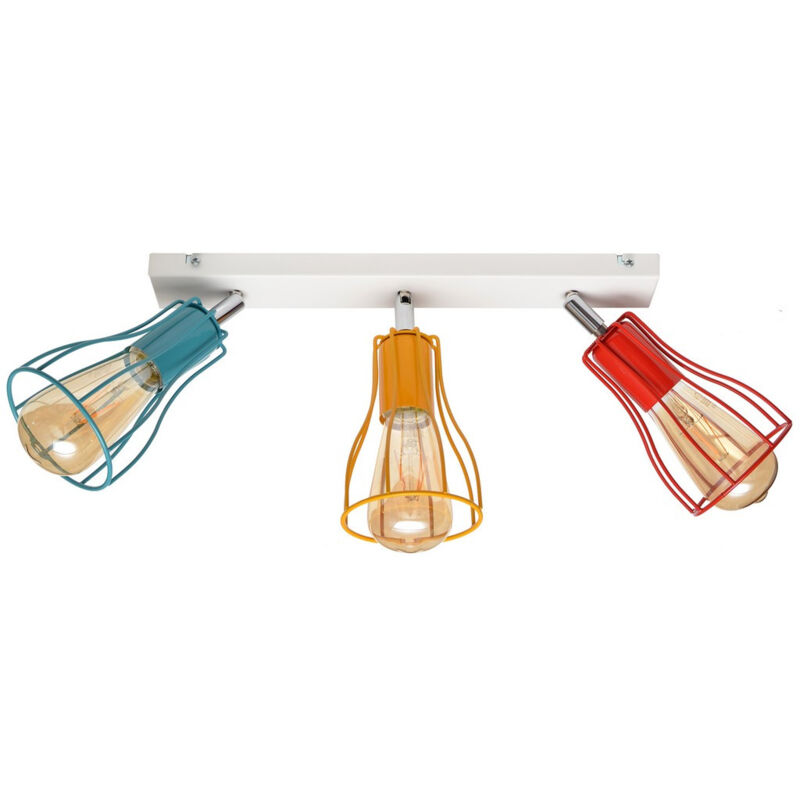 Helam - tube Barre Spot Blanc, Orange, Rouge, Turquoise 40cm Helam - tube Barre Spot Blanc, Orange, Rouge, Turquoise 40cm