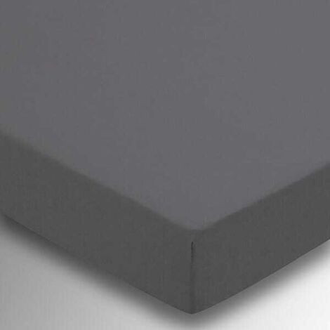 Helena Springfield Plain Dye Fitted Sheet 36cm Deep Single Charcoal