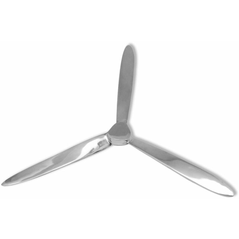 

Happyshopping - Helice para la pared aluminio plateado 70 cm