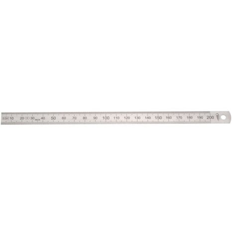 HELIONS PREISSER, 0460222, Scala in acciaio flessibile precisione approvazione CE II, 200 x 13 x 0,5 mm