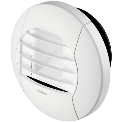Helios AE GBE 15/30 Abluftelement, elektrische Zeitsteuerung für Grund- und Bedarfslüftung 15/30m3/h, Kunststoff, Weiß