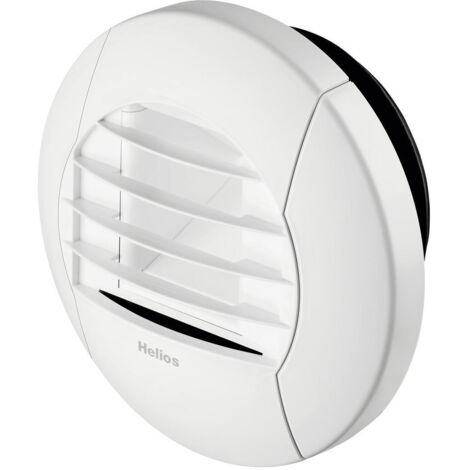 Helios AE GBE 30/60 Abluftelement, elektrische Zeitsteuerung für Grund- und Bedarfslüftung 30/60m3/h, Kunststoff, Weiß