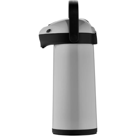 Helios Airpot Thermos a Pompa, Grigio, 1,9 Liter