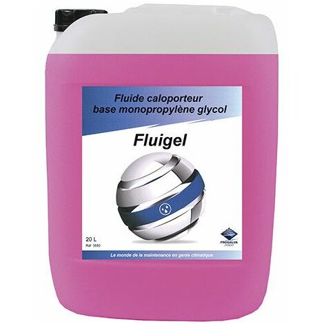Helios – Fluide caloporteur antigel glycol -25°C – Protection jusqu’à -25°C – Bidon de 20L pour chauffage et panneaux solaires – Compatible tous circuits