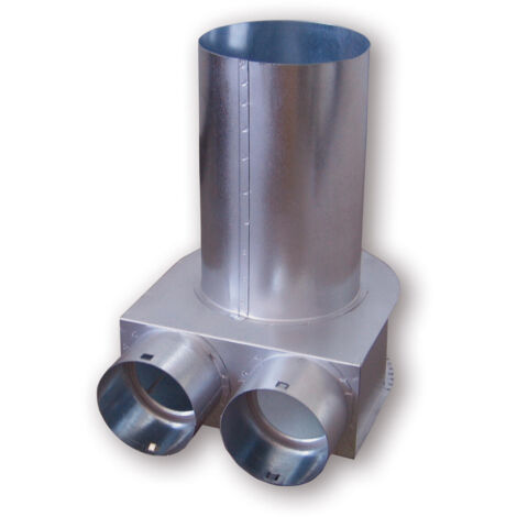Helios FRS-DKV 2-63/125 FlexPipe Deckenkasten für Ventilanschluss 125mm und 2x DN 63