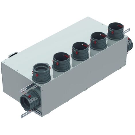 Helios FRS-MVK 5 und 2-75/160 H FlexPipe Multi-Verteilerkasten 7 Einzelstutzen rund DN 75, 3x Anschluss-DN 160