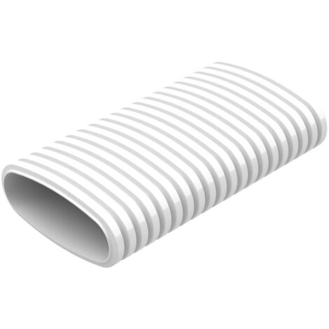 Helios FRS-R 51 FlexPipe Flexibles Lüftungsrohr oval 51x114mm, für Volumenströme bis 30m3/h, Länge 20lfdm