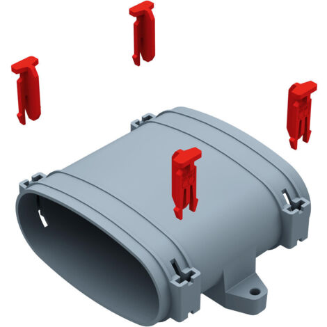 Helios FRS-VM 51 FlexPipe Verbindungsmuffe Gerade, Rohr oval 51mm