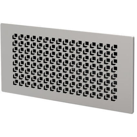 Helios FRS-WGS 2 E FlexPipe Wand-Gitter-Set Design 2 für Wand-Boden-Kasten, Edelstahl