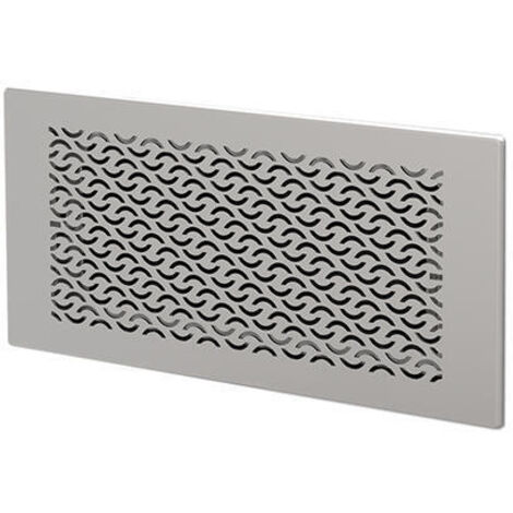 Helios FRS-WGS 3 E FlexPipe Wand-Gitter-Set Design 3 für Wand-Boden-Kasten, Edelstahl