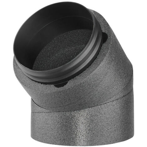 Helios IP-B 200/45 IsoPipe 45 Grad Bogen mit Innenverbinder, EPE, Brandklasse B1