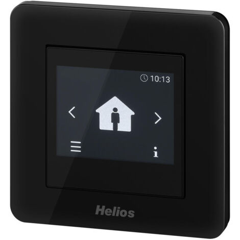 Helios KWL-BE Touch black - Bedienelement Touchdisplay UP-Version - 20244