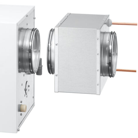Helios KWL NHR 500 Niedertemperaturheizregister zu KWL HB 500 mit Temperaturfühler bei NT-Heizsystemen