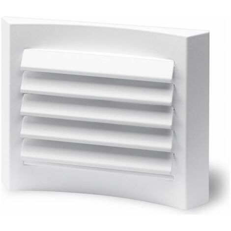 Helios LGM 125 Lüftungsgitter für Lüftungsöffnungen DN 125, Aluminium, Weiß lackiert